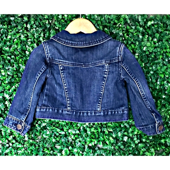 71. 2/$20 Gap Baby jean jacket - Picture 3 of 4